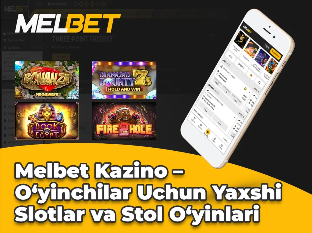 Melbet Kazino – Oʻyinchilar Uchun Yaxshi Slotlar va Stol Oʻyinlari
